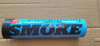 Świeca dymna niebieska z zawleczką