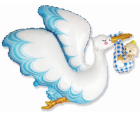 Balon foliowy Bocian Baby Boy 24"