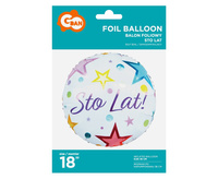 Balon foliowy Sto Lat, 18 cali